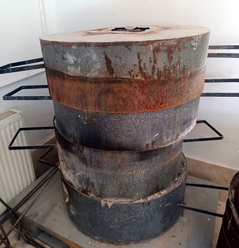 Raku fırını (modüler 4 katlı)